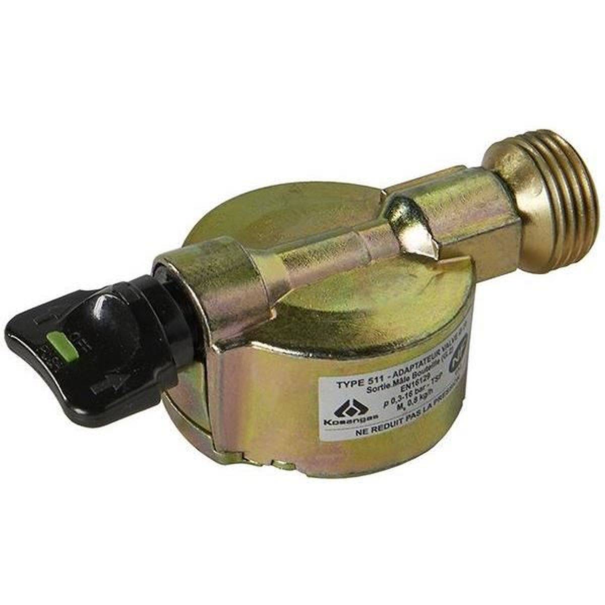 Adaptateur butane propane 20 mm pour bouteille 6 kg, laiton, robinet adaptateur - Edouard Rousseau