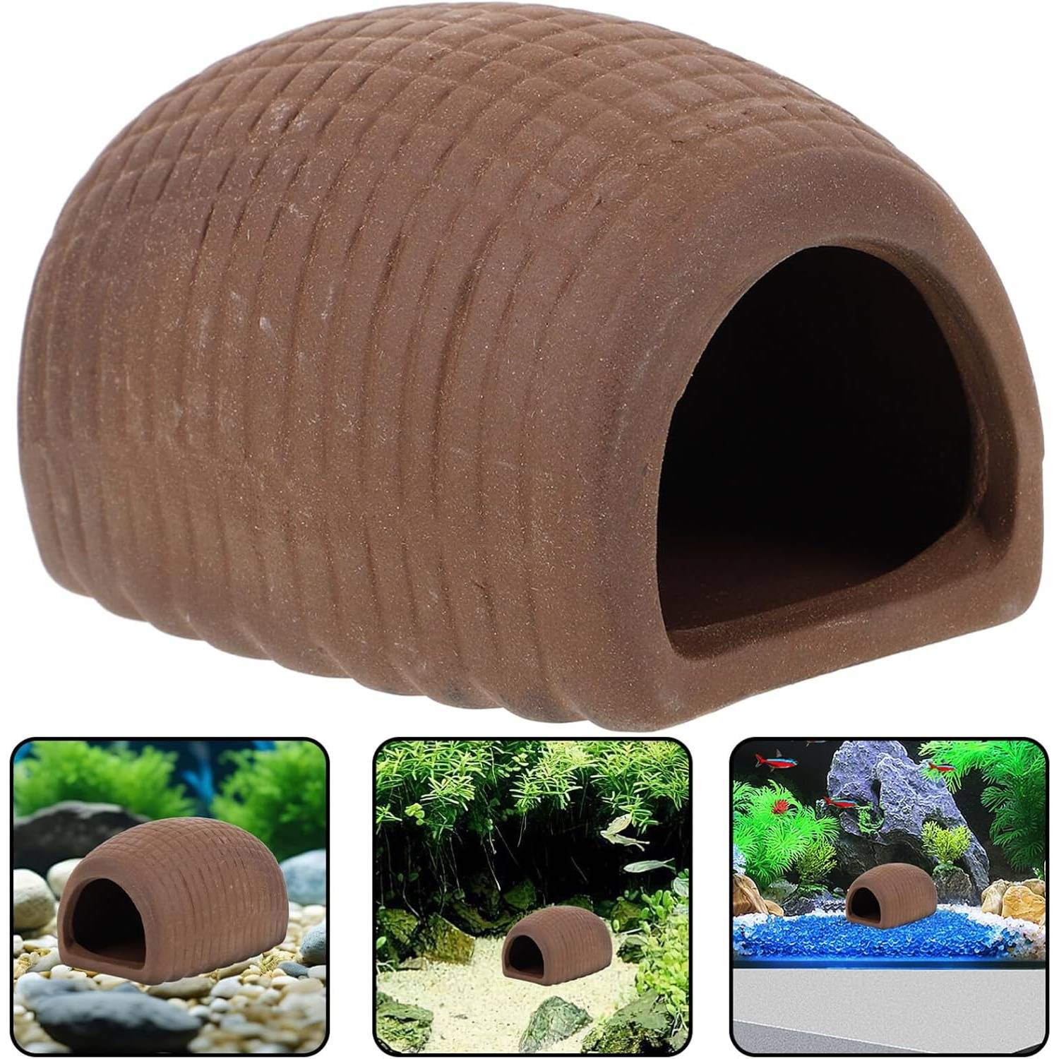 3 Ornements Céramique pour Aquarium - Cachette Sûre DtopbuyAge - Image 2