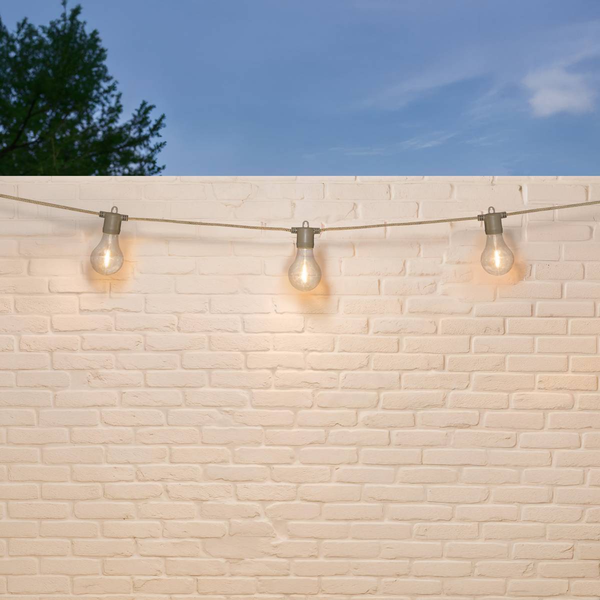 Guirlande d'extérieur solaire Gina 10 ampoules L660cm ATMOSPHERA CREATEUR D'INTERIEUR - Image 1