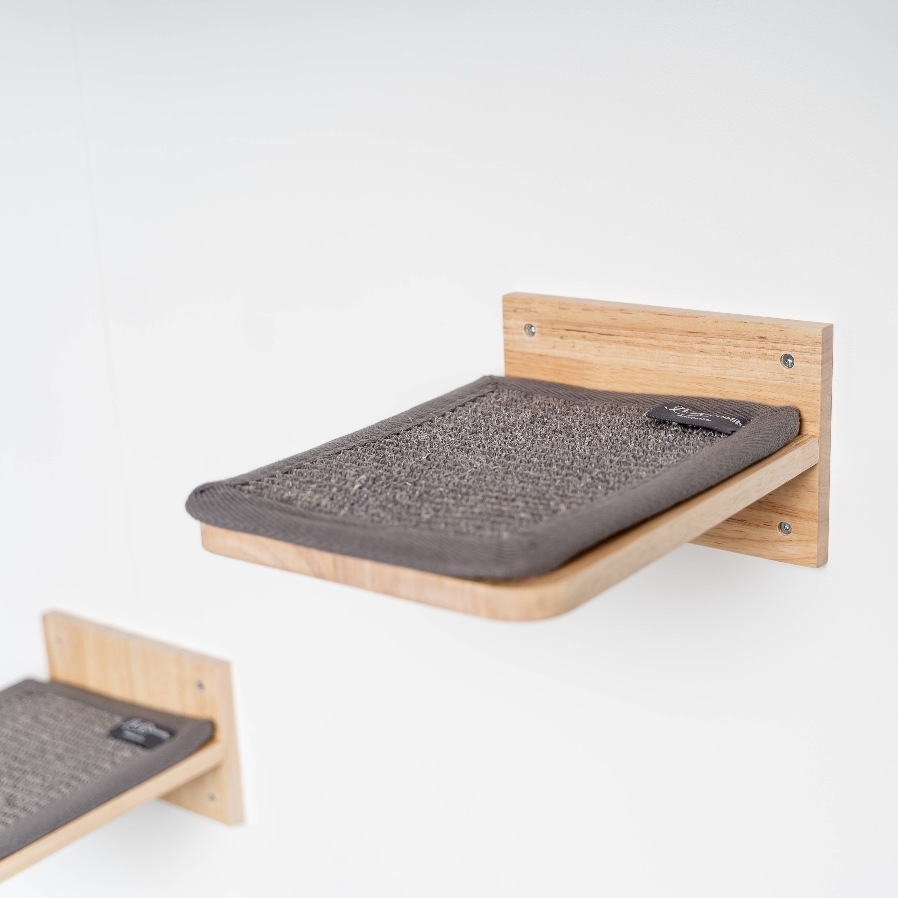 Rhr Concepts Bv - Meubles muraux escalade chat - Plateaux muraux - Lot de 3 (Gris) - RHR Concepts BV - Imagen 3