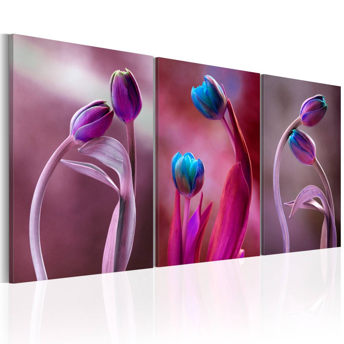 Tableau Imprimé "Tulipes Amoureux" 60 x 120 cm