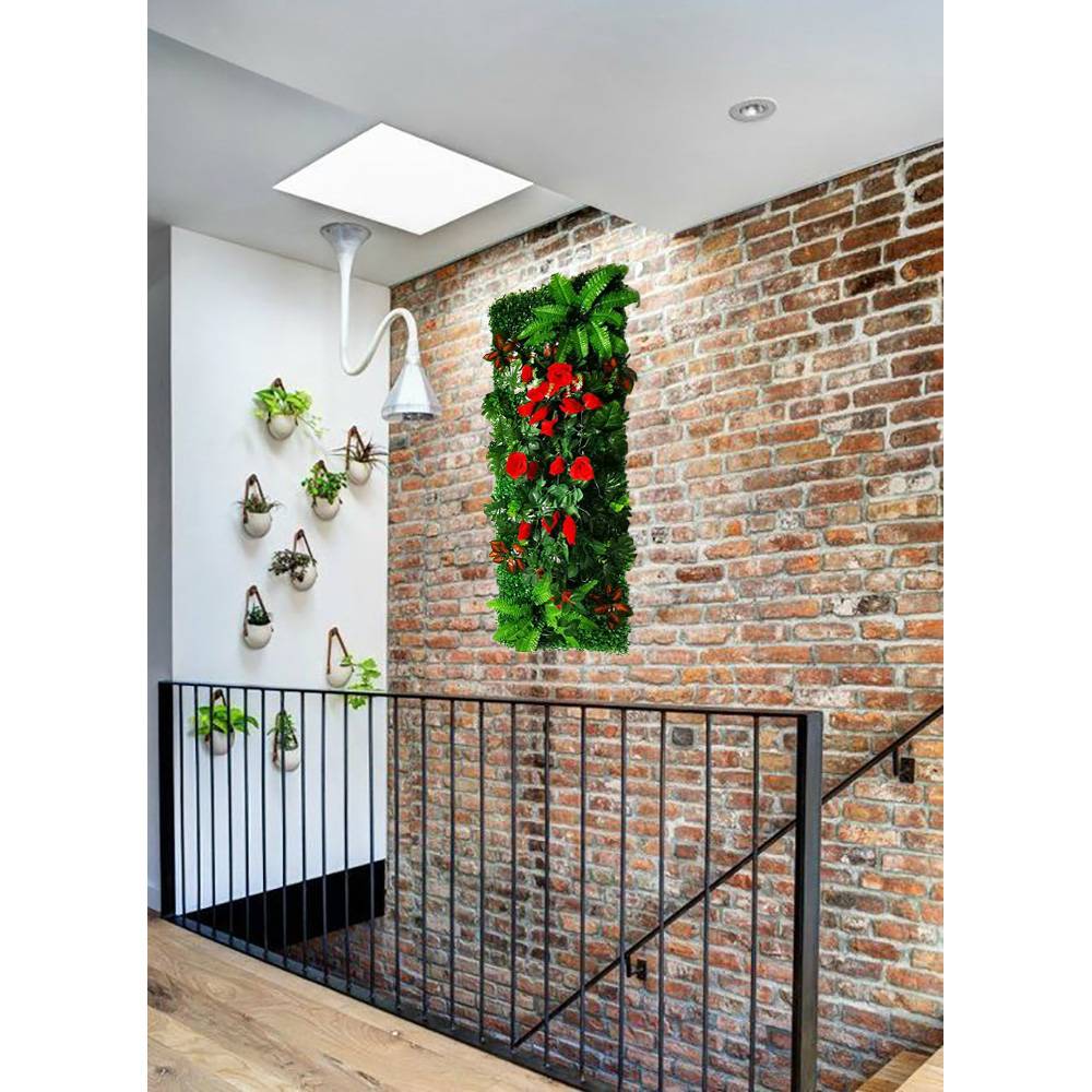 Panneau mural décoratif en plantes artificielles 40x121 cm - Imagen 2