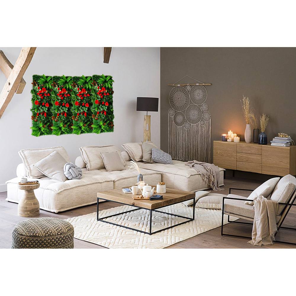 Panneau mural décoratif en plantes artificielles 40x121 cm - Imagen 3