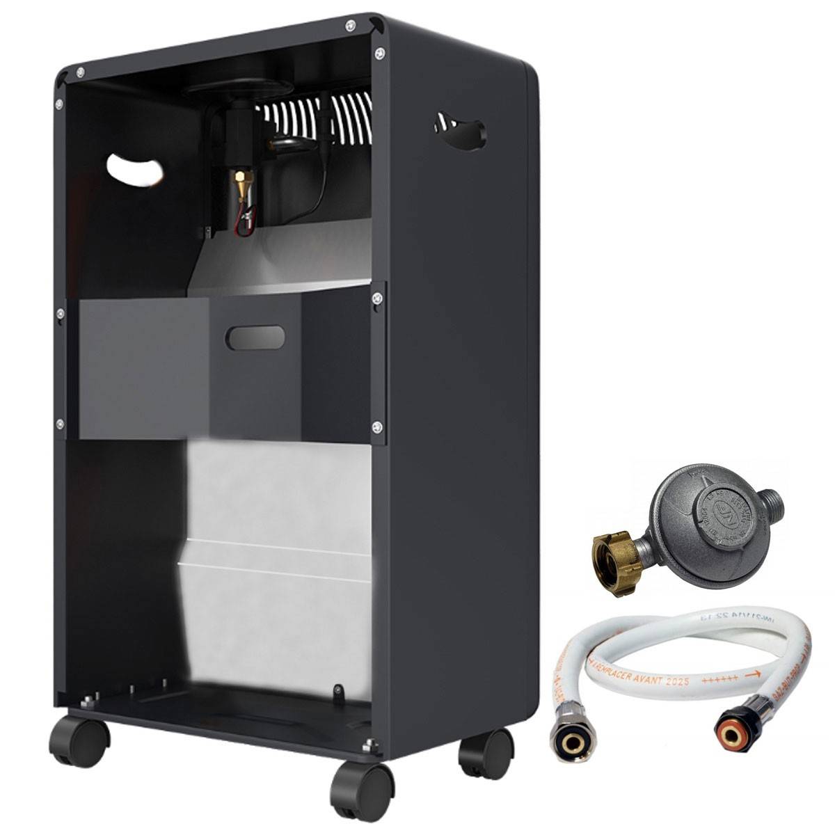 Poele à gaz 4200W 3 Niveaux de chauffe Allumage Piezo Grands volumes + Tuyau et détendeur butane INTEC - Imagen 2
