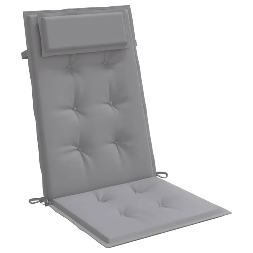 ComfortXL - Lot de 6 Coussins pour Chaise de Jardin Dossier Haut Tissu Oxford Imperméable Salon de Jardin Gris 120x50cm – ComfortXL Outdoor Living - Image 5