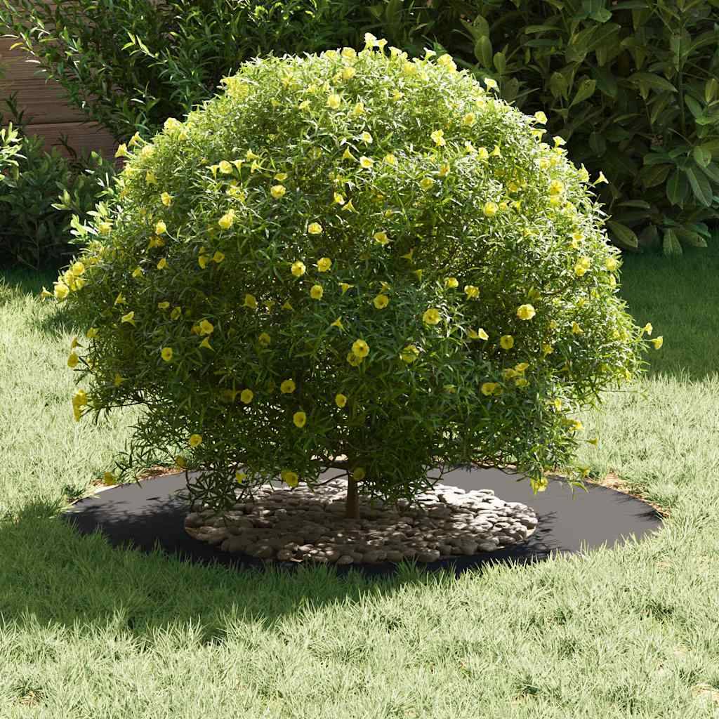 Bordure d'Arbre Carrée Acier pour Jardin Délimitation Pelouse 70x70 cm Noir - ComfortXL Outdoor Living - Image 3