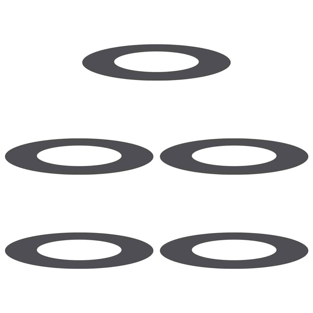 Bordure d'Arbre Carrée Acier pour Jardin Délimitation Pelouse 70x70 cm Noir - ComfortXL Outdoor Living - Image 2