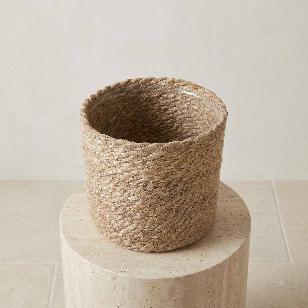 PANGIVO - Panier fibres naturelles naturel 14 x 14 x 14 cm - PANGIVO - Image 2