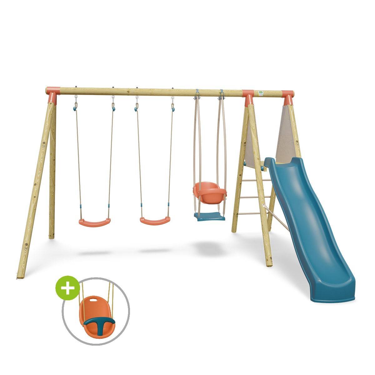 Trigano Jardin - Station de jeux bois 2,30 m Topwood ZALMI 2 - 6 enfants - Image 1