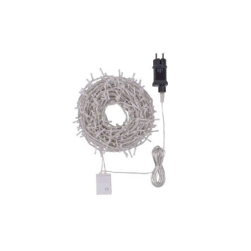 Lotti - Guirlande Mini BOA effet défilant 30m 1660 LED blanc chaud câble transparent - Image 5