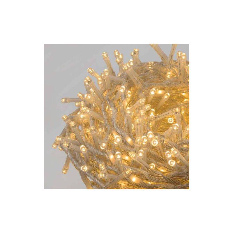 Lotti - Guirlande Mini BOA effet défilant 30m 1660 LED blanc chaud câble transparent - Image 4