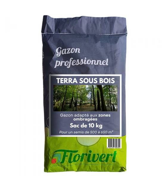 Graine de gazon Terra Sous Bois 10 kg pour esthétique et forte densité - Florivert 1201804 - Imagen 1
