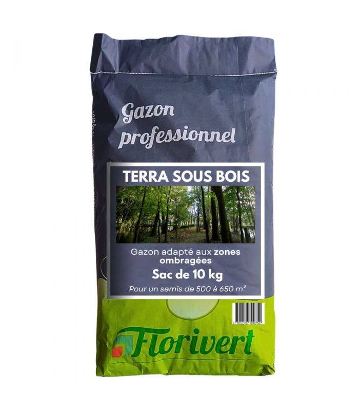 Graine de gazon Terra Sous Bois 10 kg pour esthétique et forte densité - Florivert 1201804 - Imagen 1