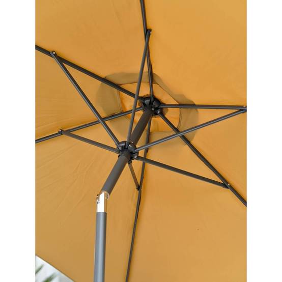 Dcb Garden - Parasol Inclinable à Manivelle "Marbella" 270cm Moutarde - Image 9