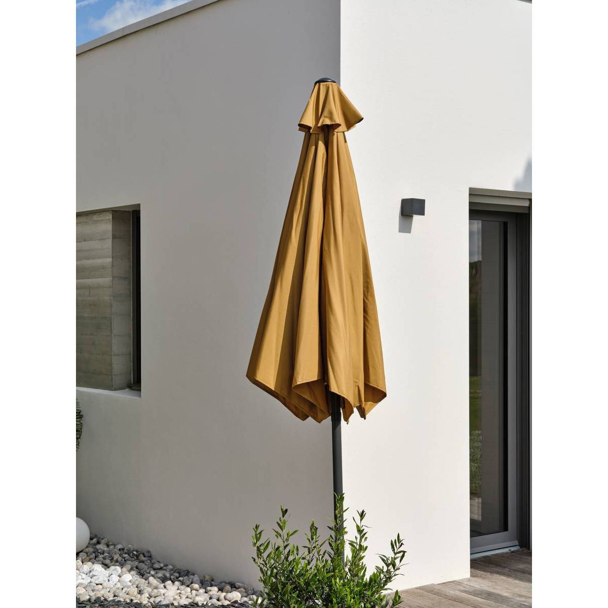 Dcb Garden - Parasol Inclinable à Manivelle "Marbella" 270cm Moutarde - Image 6