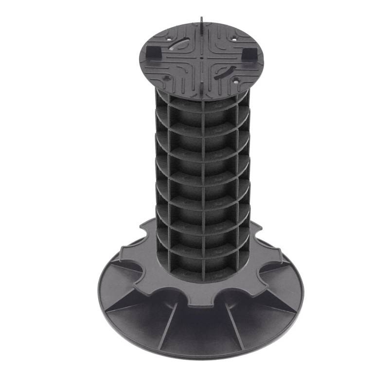 Jardinex - Plot terrasse dalle réglable 29 - 32 cm - Noir  - Jardinex - Imagen 1