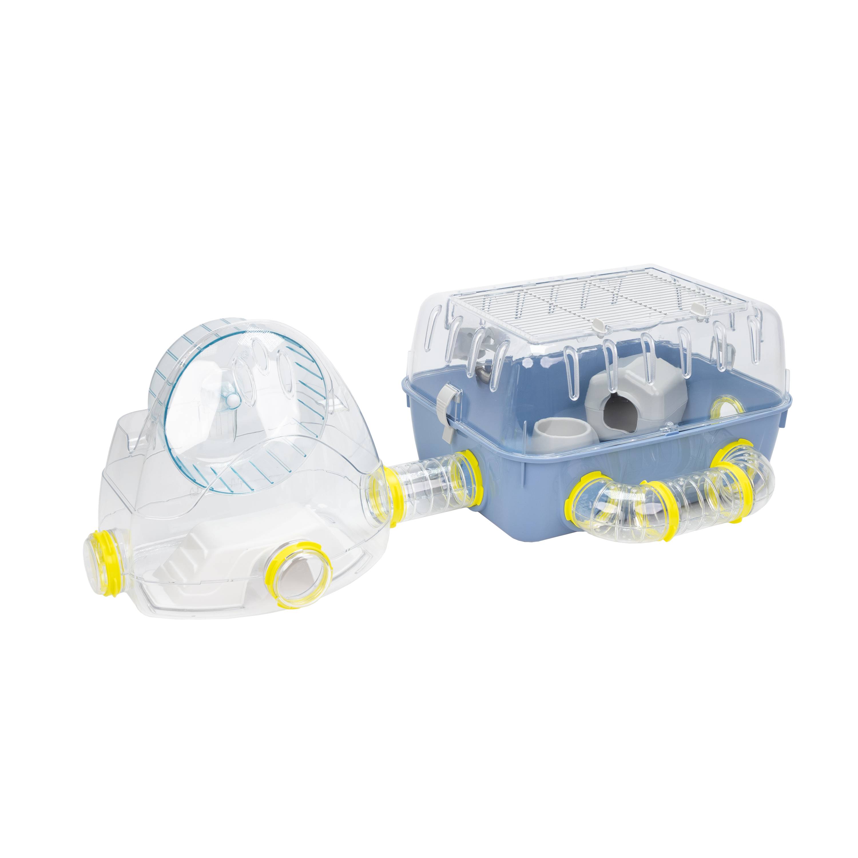 Ferplast - Ferplast Cage pour hamsters COMBI 2, habitat pour petits rongeurs, plastique robuste, toit avec grille qui s'ouvre, tunnel et module de jeux, - Imagen 1