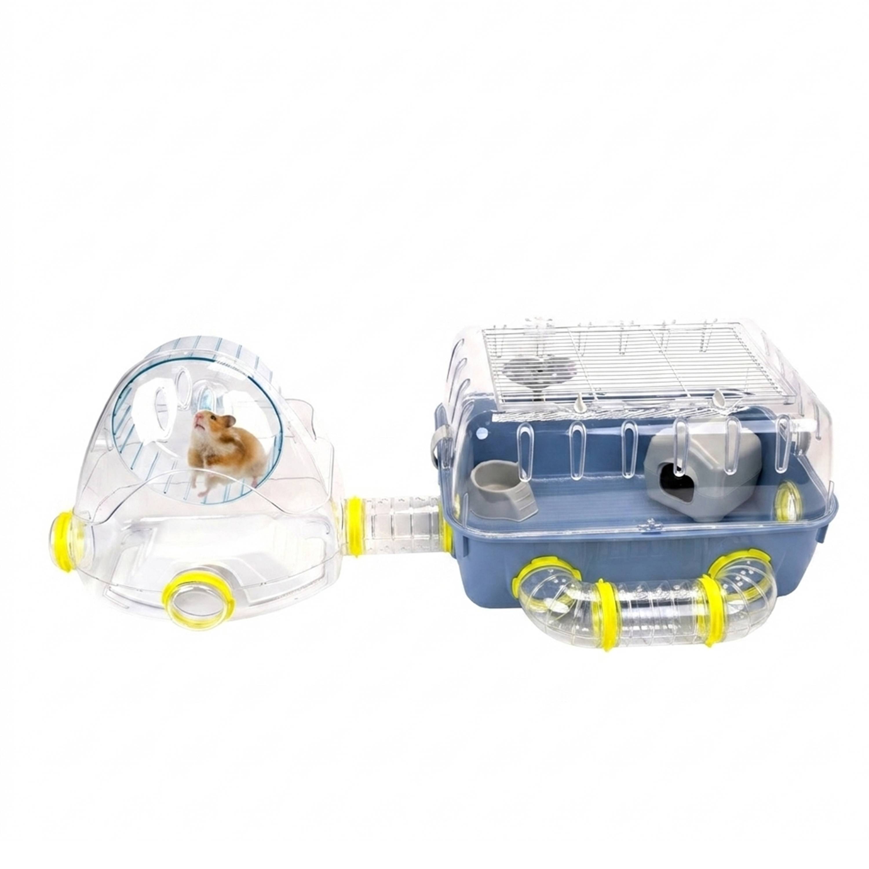 Ferplast - Ferplast Cage pour hamsters COMBI 2, habitat pour petits rongeurs, plastique robuste, toit avec grille qui s'ouvre, tunnel et module de jeux, - Imagen 4
