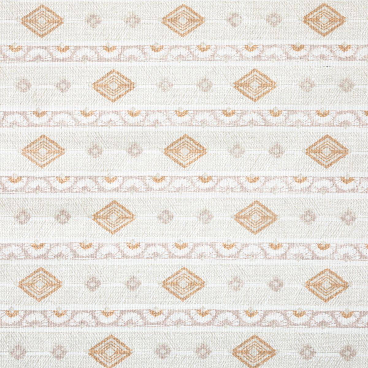 Nappe en polycoton Beige Ocre et Blanc 150 x 250 cm - Imagen 2