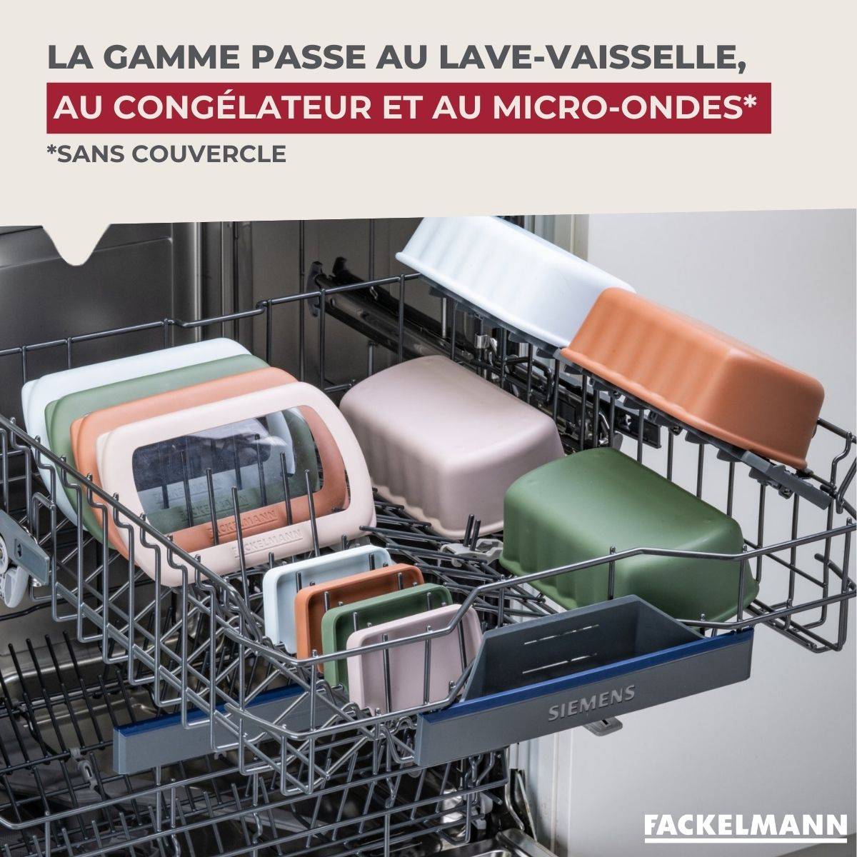 Lot de 2 lunch boxes 1L avec 2 ustensiles de cuisine Fackelmann Storage - Image 6