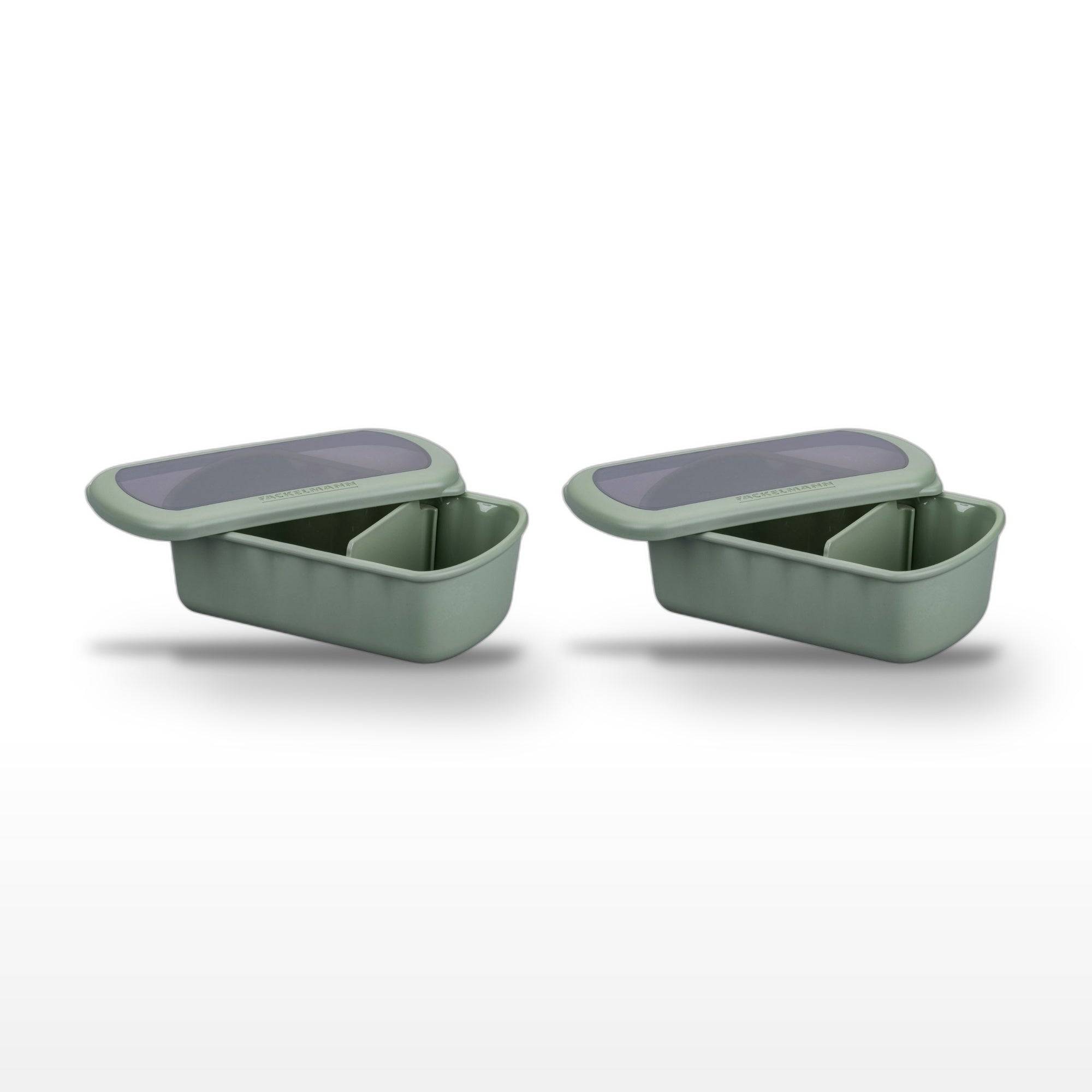 Lot de 2 lunch boxes 1L avec 2 ustensiles de cuisine Fackelmann Storage - Image 1