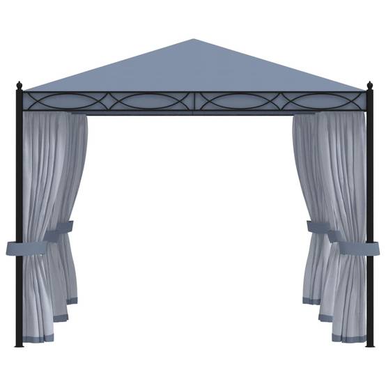 ComfortXL - Tonnelle de Jardin Acier avec 6 Moustiquaires Incluses Toit Anti-UV Anthracite 4x3 m – ComfortXL Outdoor Living - Image 3
