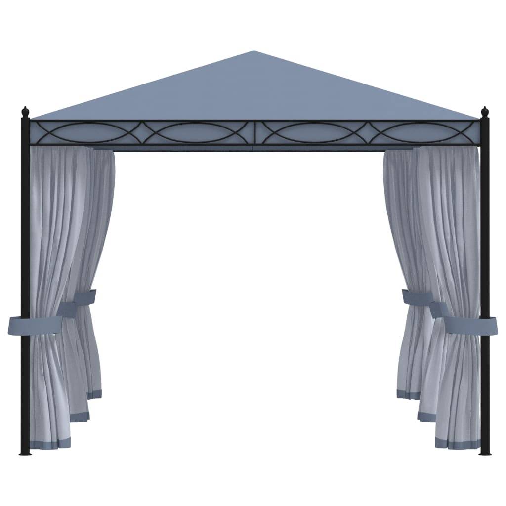 ComfortXL - Tonnelle de Jardin Acier avec 6 Moustiquaires Incluses Toit Anti-UV Anthracite 4x3 m – ComfortXL Outdoor Living - Image 3