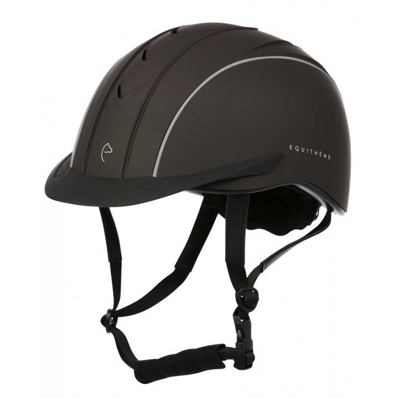 Casque Equithème "Compet" - Brun - Taille M