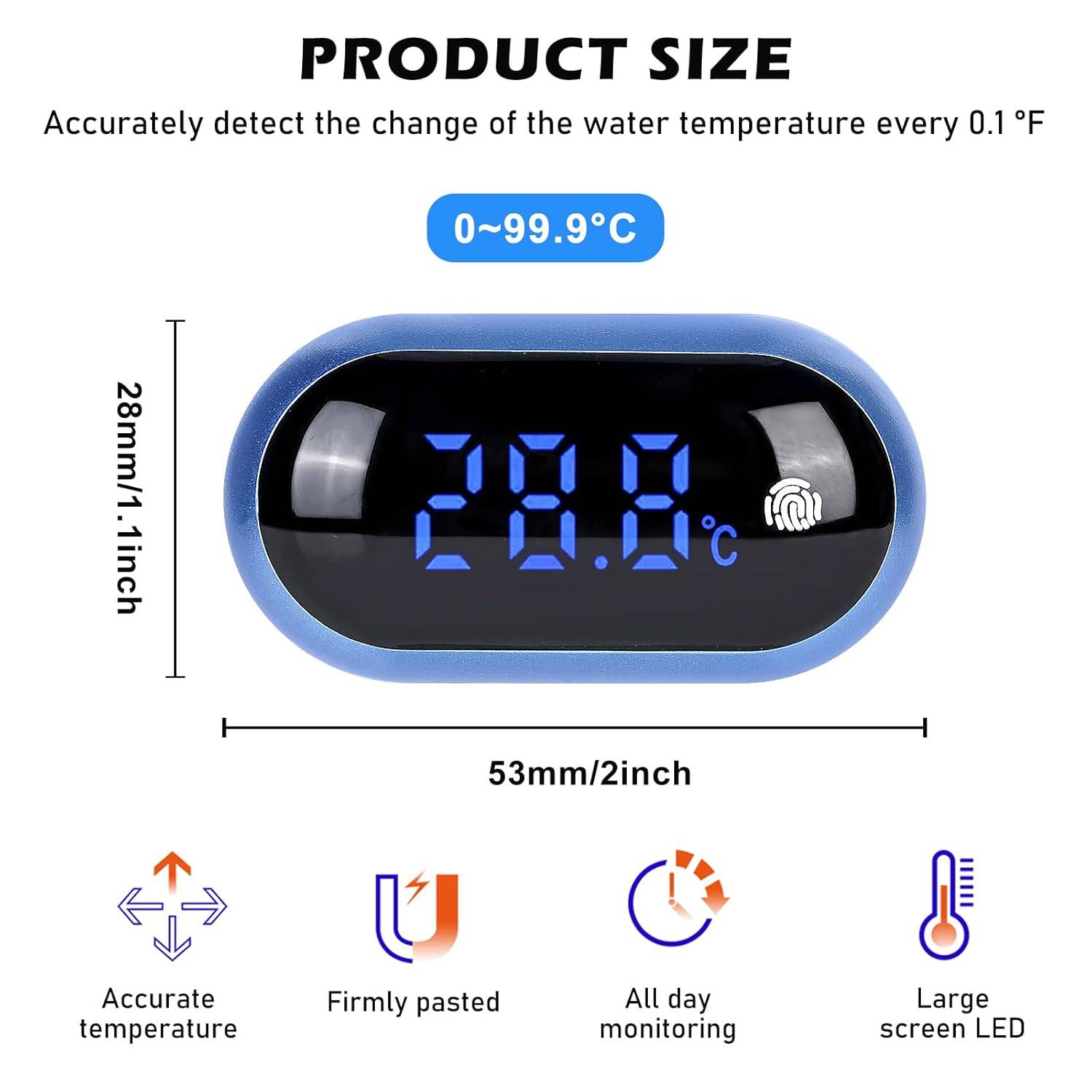 Thermomètre Aquarium LED Tactile - Grand Écran DtopbuyAge - Image 2