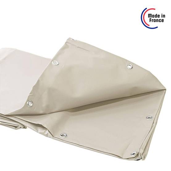 Bâche pour Carport Ivoire 2x3 m Protection Solaire XP680M2CP - Garantie 15 ans - Pour abri de voiture - Made in France TECPLAST - Imagen 5