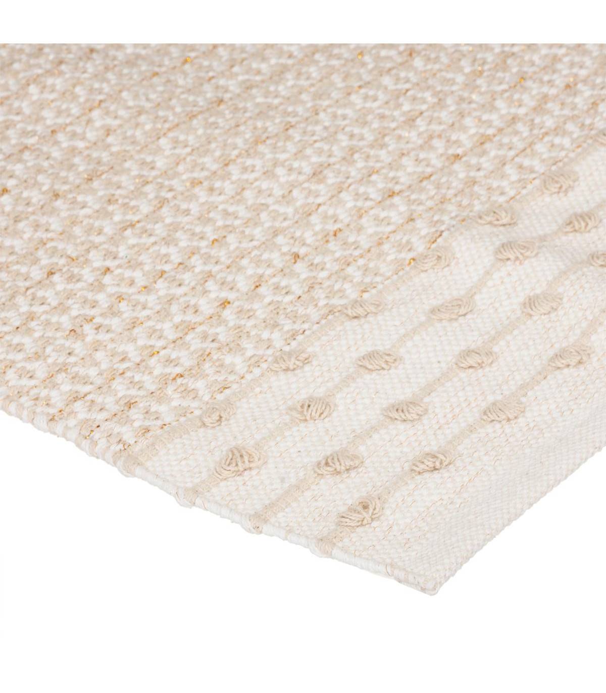Tapis décoratif en Coton motif sable et cuivre 60 x 90 cm - Imagen 2