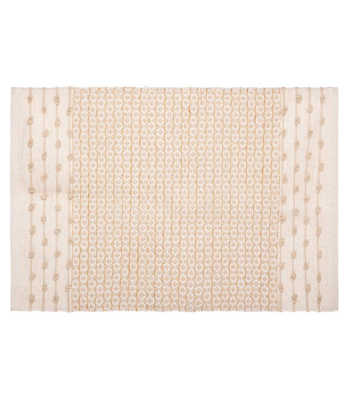 Tapis décoratif en Coton motif sable et cuivre 60 x 90 cm - Imagen 1