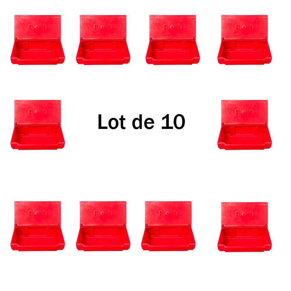 Bac à sable incendie/ à sel de déneigement 50l-lot de 10-plast'up rotomoulage - Imagen 1