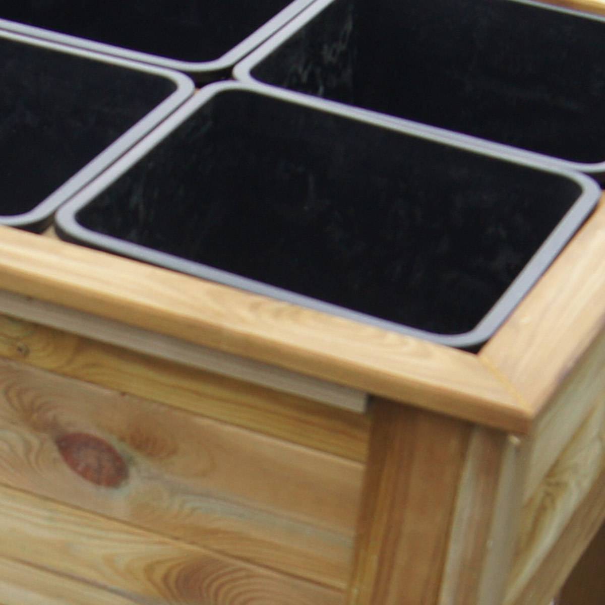 Potager sur pieds avec 6 bacs de séparation - Cémonjardin - Imagen 4