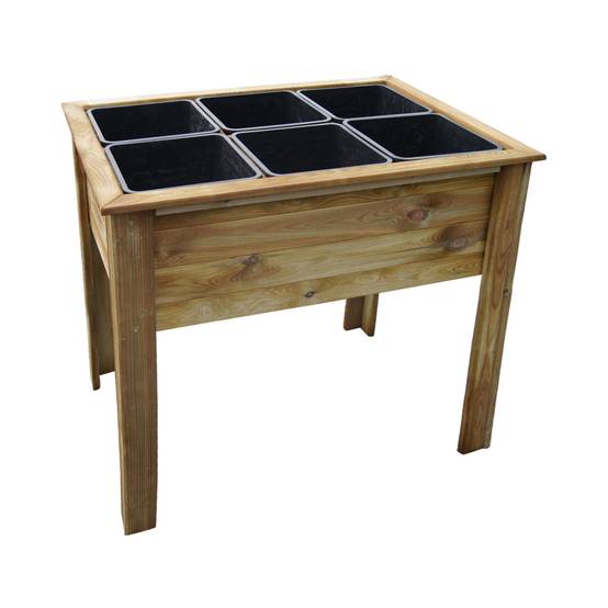 Potager sur pieds avec 6 bacs de séparation - Cémonjardin - Imagen 2
