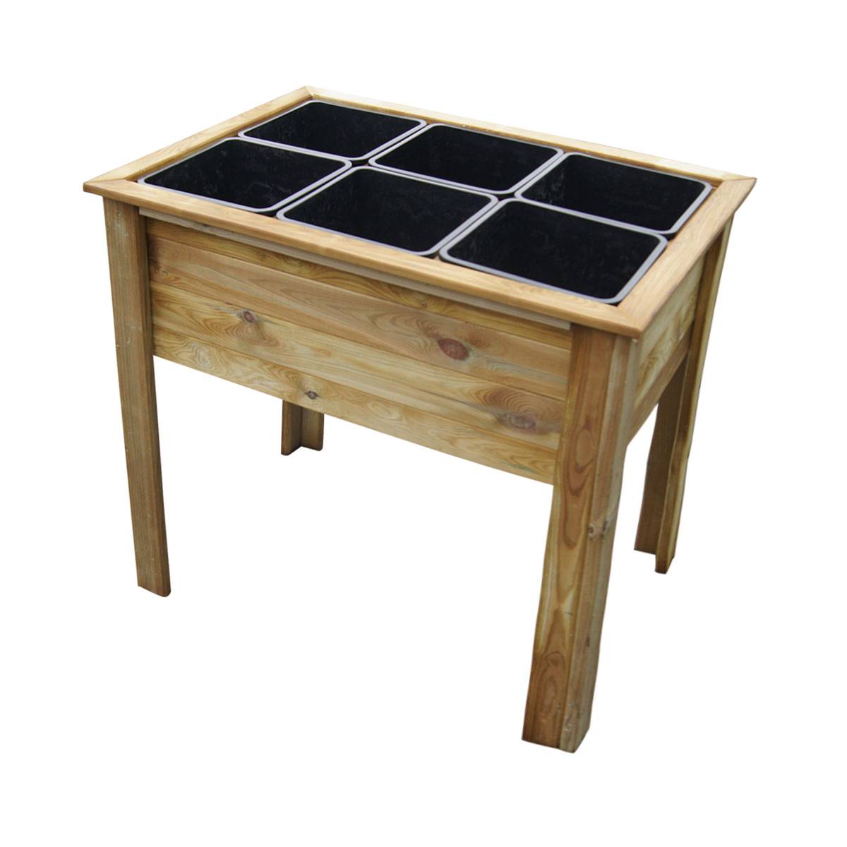 Potager sur pieds avec 6 bacs de séparation - Cémonjardin - Imagen 1