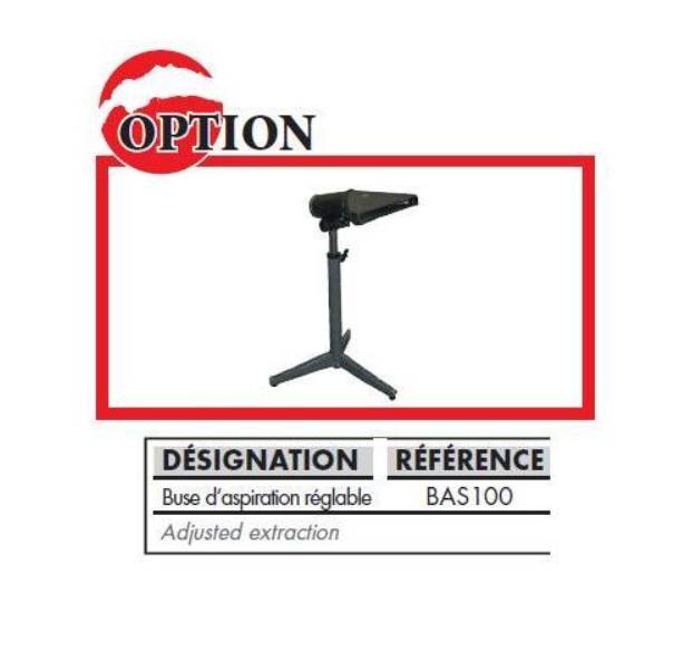 Buse d'aspiration réglable sur pied pour tab - LEMAN - BAS100 - Imagen 2