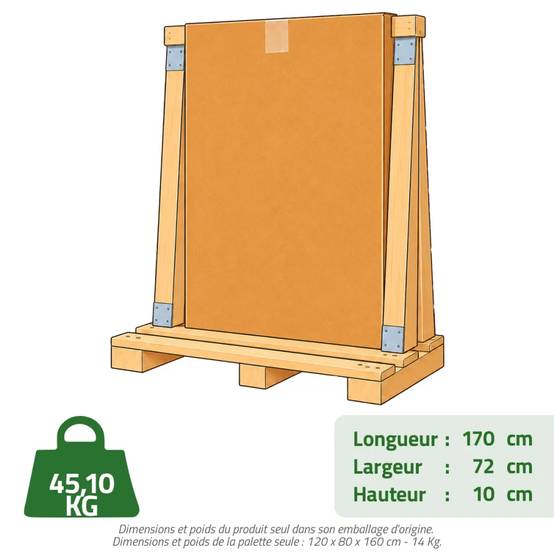 Table pique-nique en pin autoclave 160 cm avec bancs – 6 places - Image 10