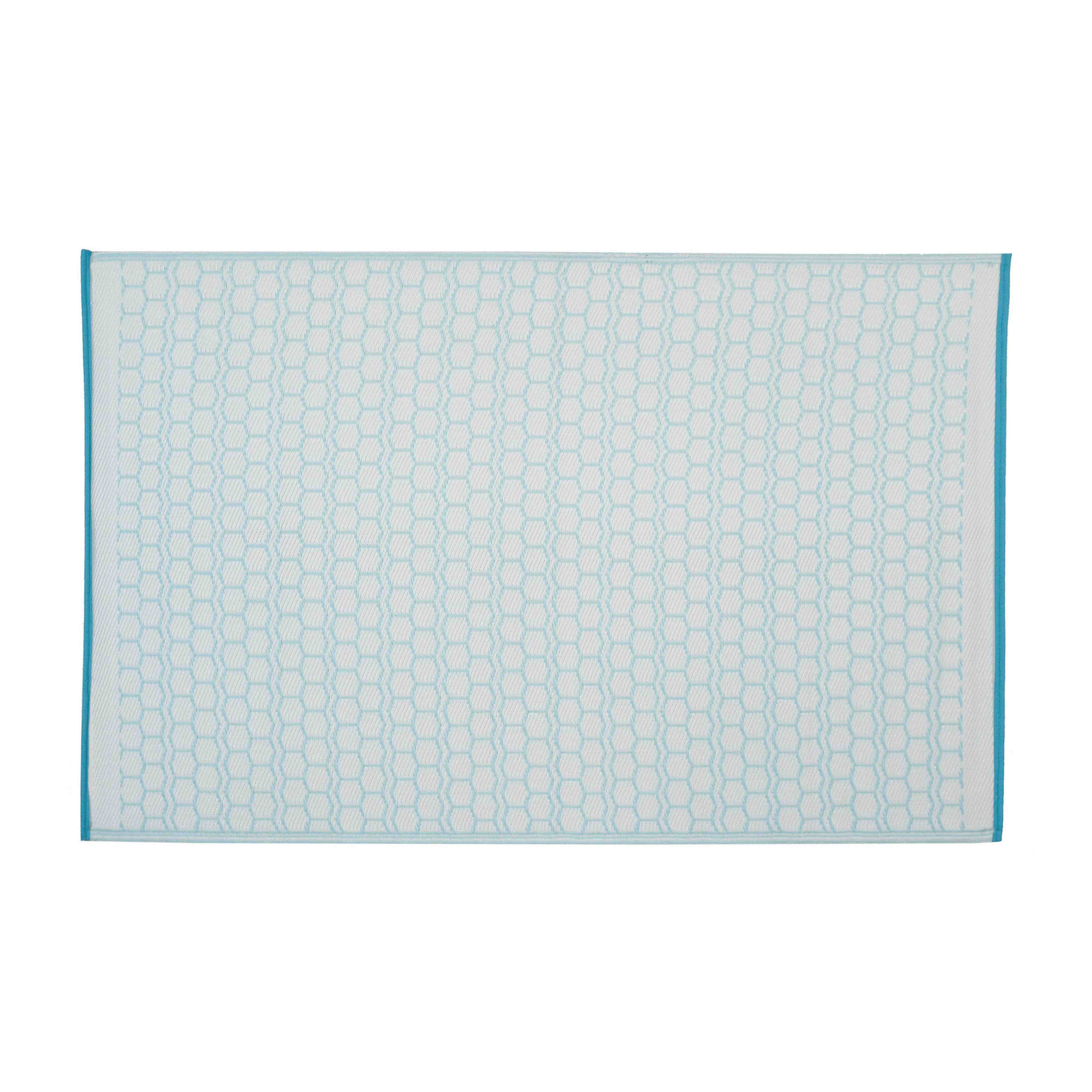 Oviala - Tapis d'extérieur pvc bleu 180 x 120 cm - Oviala - Imagen 4