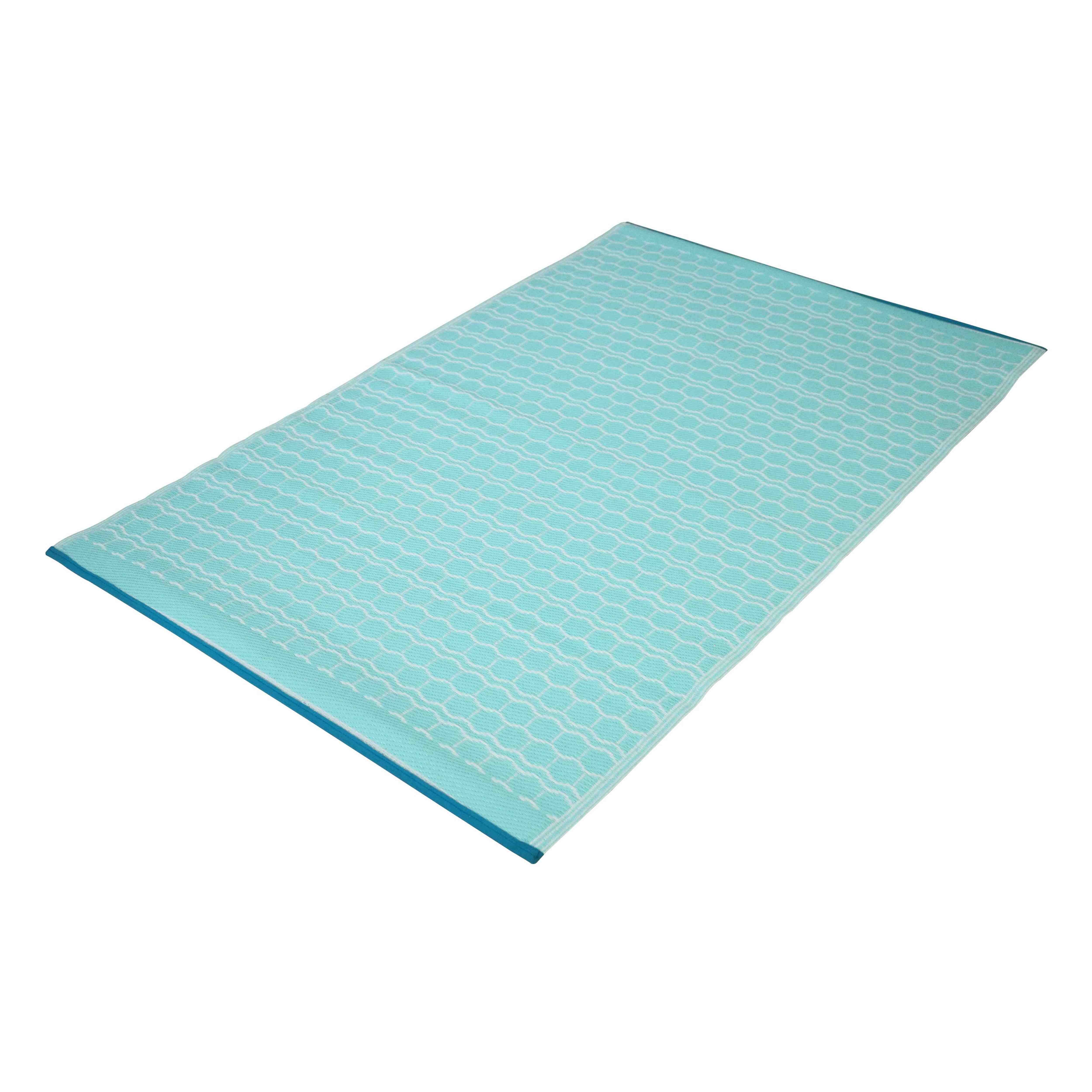 Oviala - Tapis d'extérieur pvc bleu 180 x 120 cm - Oviala - Imagen 1