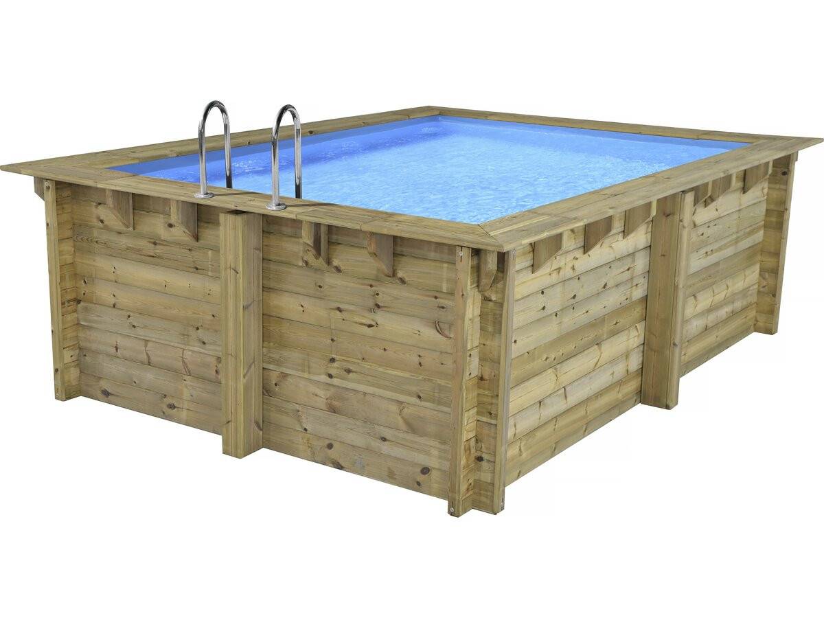 Habitat Et Jardin - Piscine Bois Rectangle " Maldives " - 3.20 X 3.20 X 1.24 M -habitat Et Jardin - Image 1