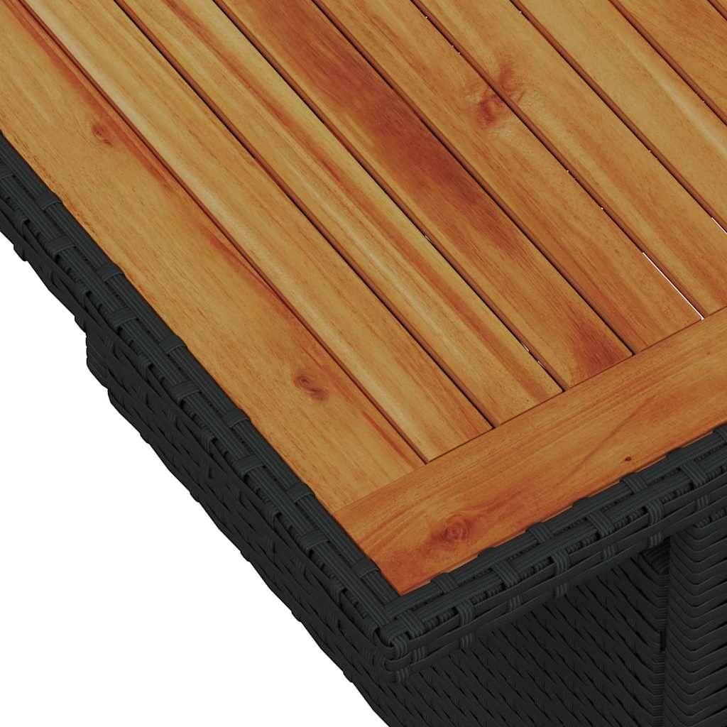 ComfortXL - Salon de Jardin Noir 4 Places Résine Tressée avec Rangements – ComfortXL Outdoor Living - Image 9