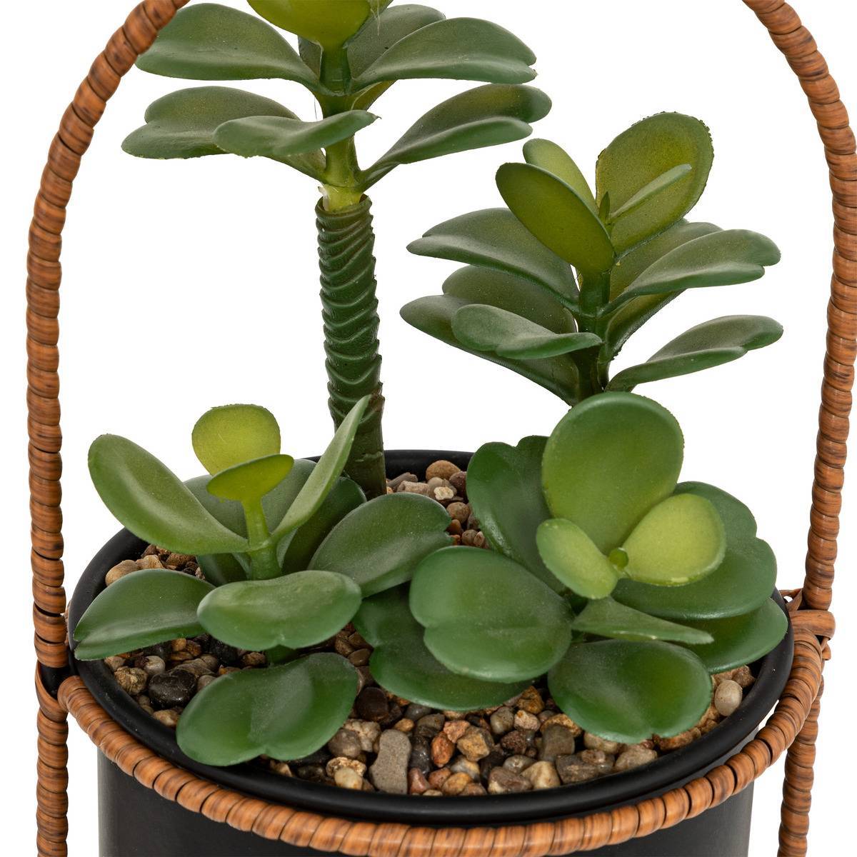 Atmosphera - Plante artificielle suspendue Tyla pot noir H31cm - Atmosphera Créateur d'intérieur - Imagen 2