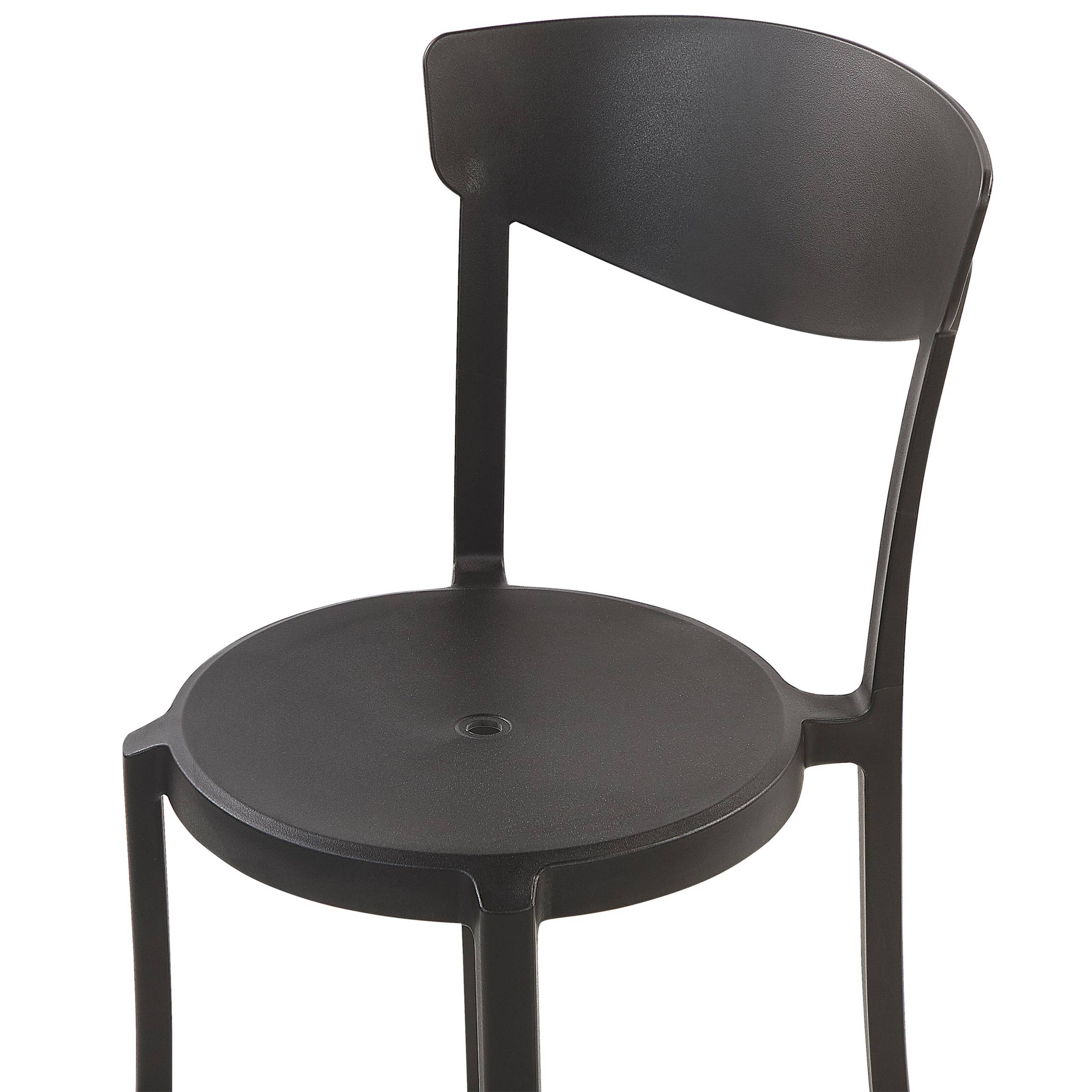 Beliani - Chaise de salle à manger Matière synthétique Noir VIESTE Beliani - Imagen 6