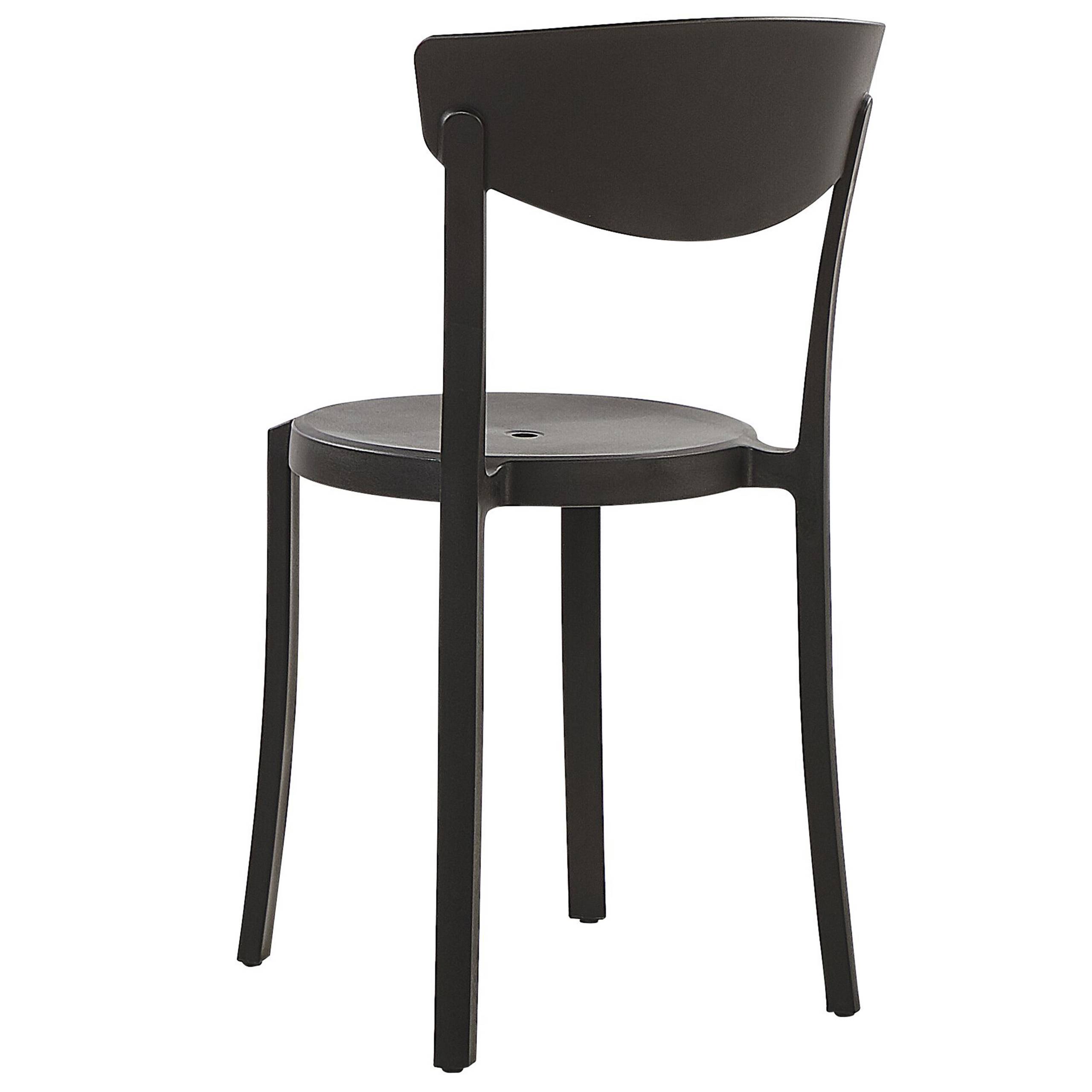 Beliani - Chaise de salle à manger Matière synthétique Noir VIESTE Beliani - Imagen 5