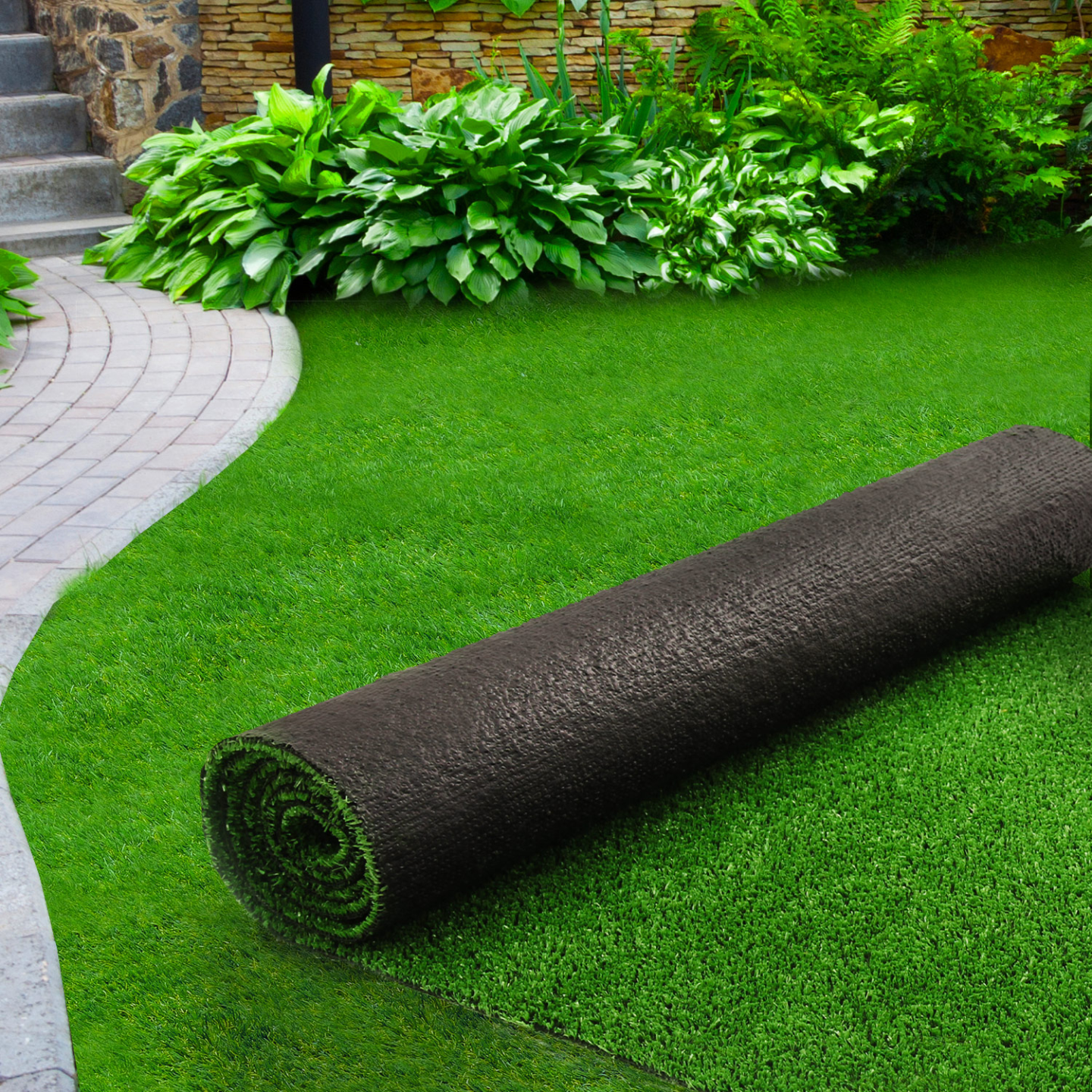 Gazon synthétique artificiel 1x10 M 7 mm d'épaisseur pour jardin et balcon - Image 4