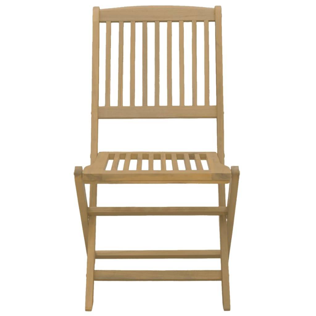 Maison Chic - Ensemble de 5 pcs table de jardin avec chaises - mobilier de jardin Bois d'acacia solide - Image 5
