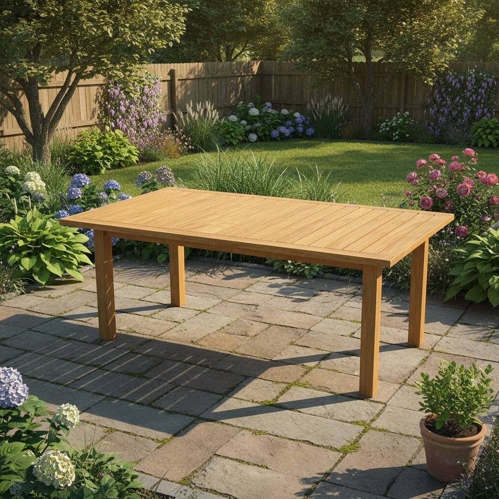 Teck'Attitude - Table extensible teck massif Constantine XL 190/290 x100 cm - TECK'Attitude - Imagen 3