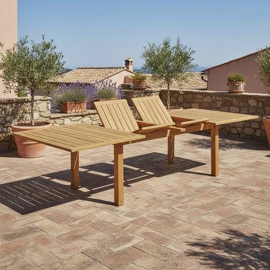 Teck'Attitude - Table extensible teck massif Constantine XL 190/290 x100 cm - TECK'Attitude - Imagen 2