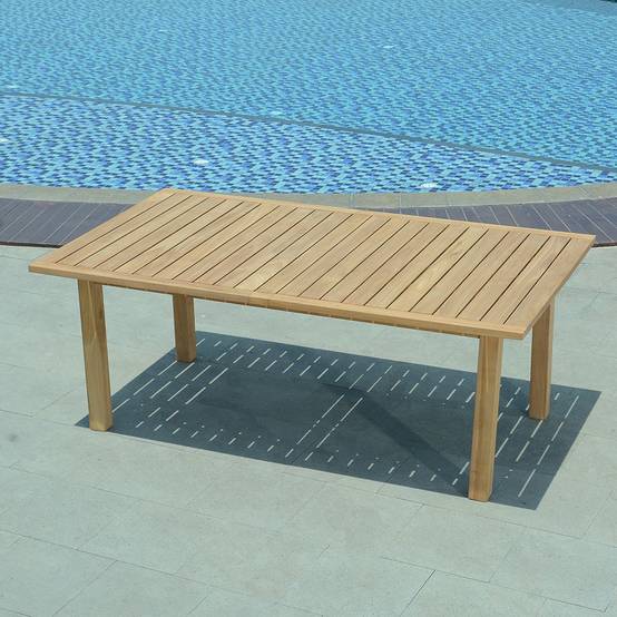 Table extensible teck massif Constantine XL 194/294 x110 cm - TECK'Attitude - Image 7